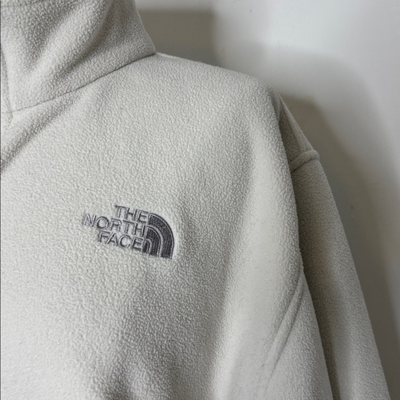 The North Face cream fleece zip front jacket size XL - Picture 2 of 7